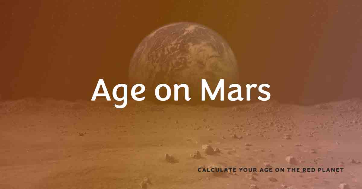 How old would i be on mars